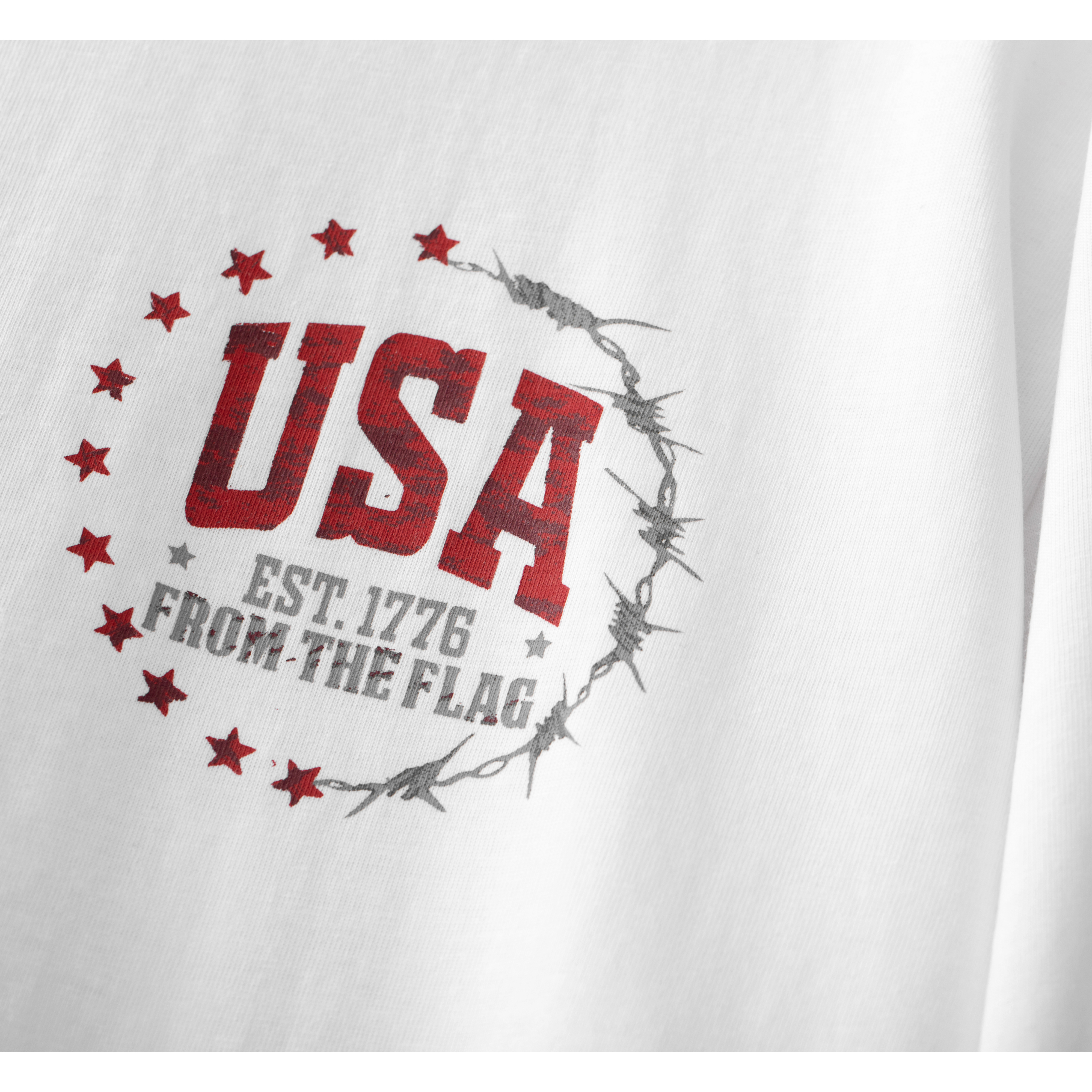 From the Flag Men's American Flag Veteran T-Shirt - Graphic Tees Military Short Sleeve T Shirt - Image 7
